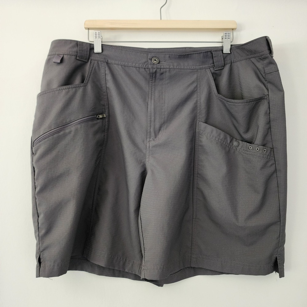 Columbia gray‎ chino golf outdoor shorts mens size 42 x 8